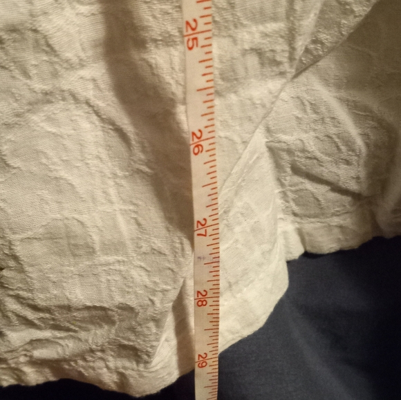 EUC white / off white linen shirt. xl - Picture 10 of 11